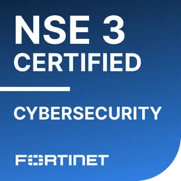 NSE 3 Certified in Cybersecurity badge